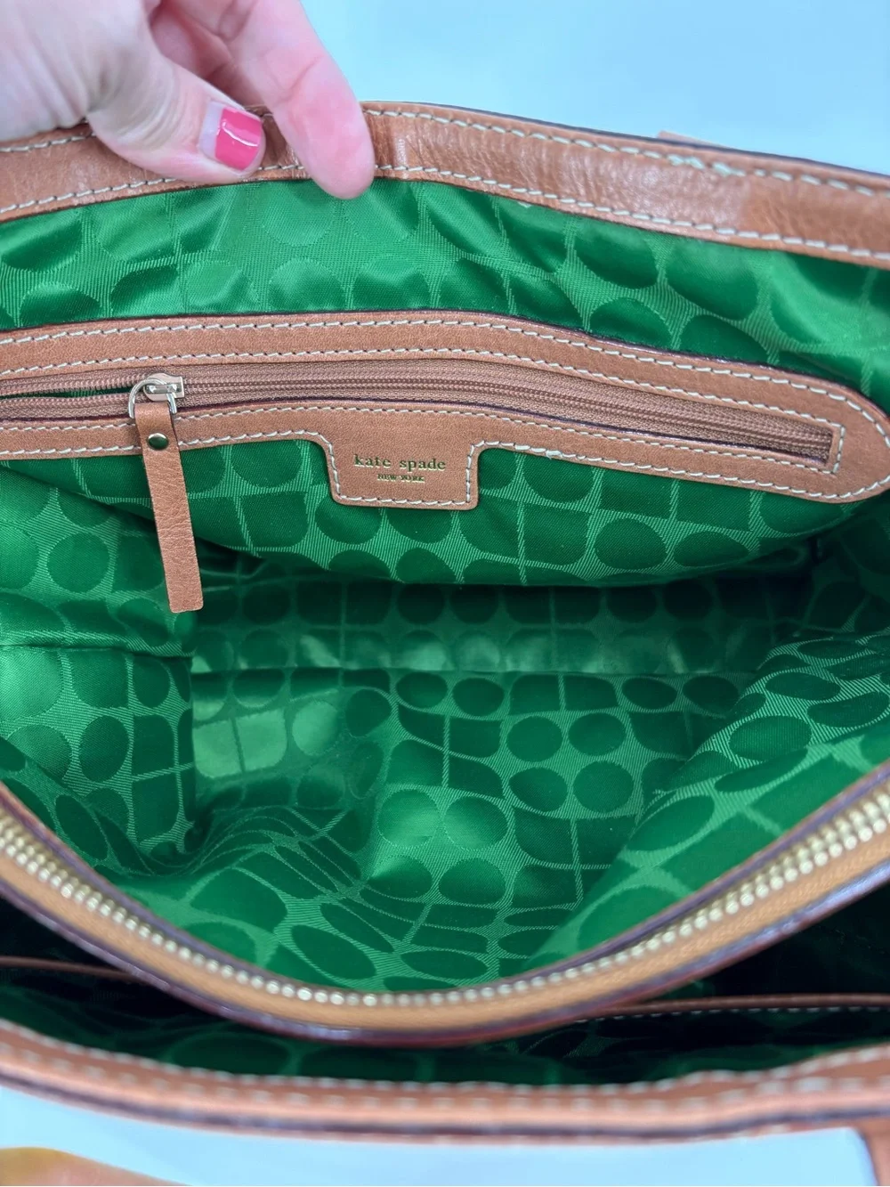 NWT Kate Spade Fairchild Gardens Quinn Canvas Leather Bag Handbag Natural OS
